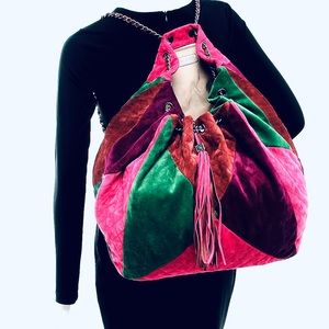 CHANEL PARIS-SEOUL Suede 2016 Drawstring Bag